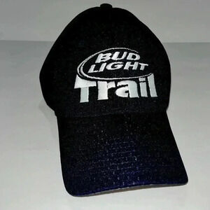 Bud Light Trail 🧢 Cap Outdoor Pro series brand jersey fabric black